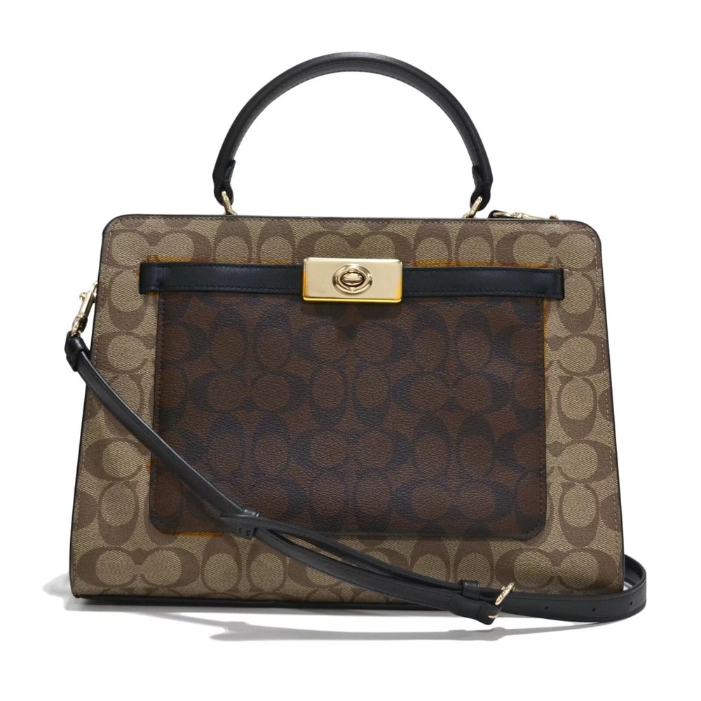 👜Coach Lane Carryall in Blocked Signature Canvas